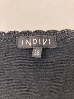 INDIVI/インディヴィ/Tシャツ/カットソー/トップス/ブラック/38