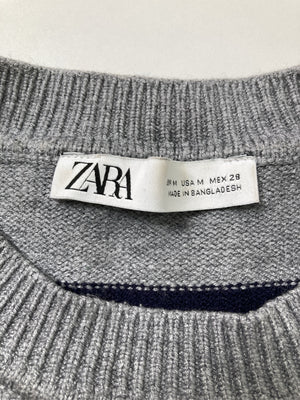 ZARA/ザラ/ニット/セーター/トップス/グレー/M
