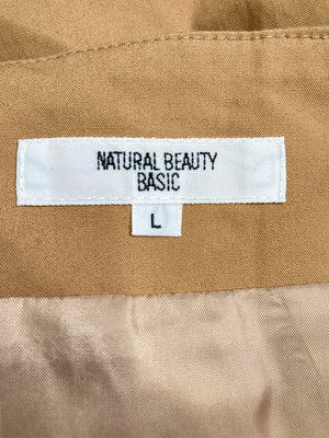 NATURAL BEAUTY BASIC/ナチュラルビューティーベーシック/ショート/ミニスカート/スカート/ベージュ/L