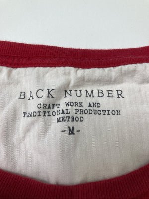BACK NUMBER/バックナンバー/Tシャツ/カットソー/トップス/レッド/M