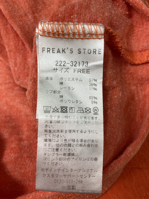 FREAK'S STORE/フリークスストア/Tシャツ/カットソー/トップス/オレンジ/FREE