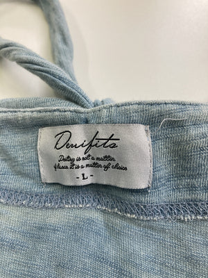Denifits/Tシャツ/カットソー/トップス/スカイブルー/L