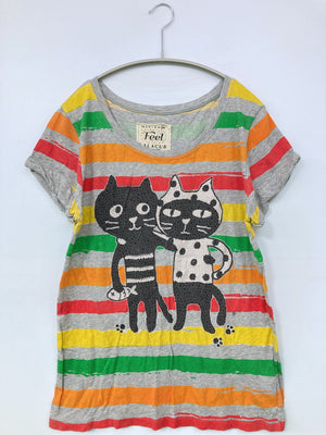 Feel/Tシャツ/カットソー/トップス/グレー/Free