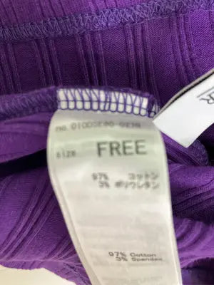 MOUSSY/マウジー/タンクトップ/トップス/パープル/FREE