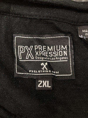 PX/Tシャツ/カットソー/トップス/グレー/2XL