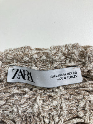 ZARA/ザラ/ニット/セーター/トップス/ベージュ/EUR M/USA M/ MEX 28