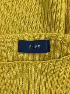 SHIPS/シップス/ニット/セーター/トップス/イエロー