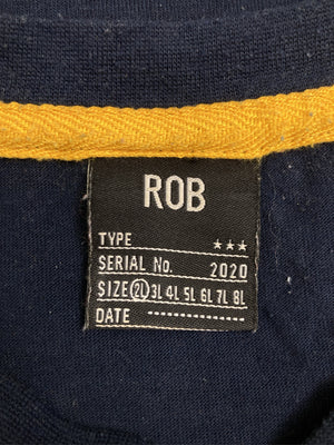 ROB/Tシャツ/カットソー/トップス/ネイビー/2L