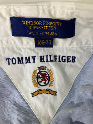 TOMMY HILFIGER/トミーヒルフィガー/シャツ/ブラウス/トップス/スカイブルー/16 1/2 33