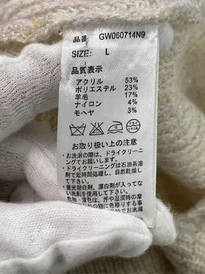 GLOBAL WORK/グローバルワーク/ニット/セーター/トップス/ベージュ/L