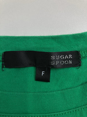 SUGAR SPOON/シュガースプーン/Tシャツ/カットソー/トップス/グリーン/F
