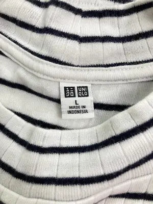 UNIQLO/ユニクロ/Tシャツ/カットソー/トップス/ホワイト/L