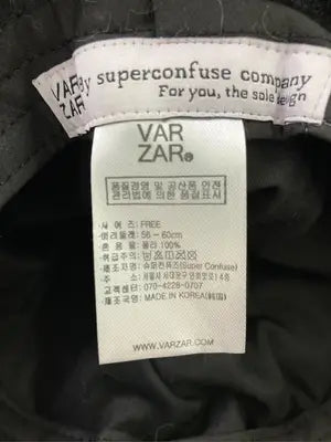 VARZAR/バザール/バケットハット/帽子/ブラック/56~60cm