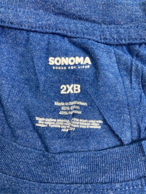 SONOMA/ソノマ/Tシャツ/カットソー/トップス/ブルー/2XB