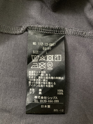 SHIPS/シップス/Tシャツ/カットソー/トップス/ブラック/L
