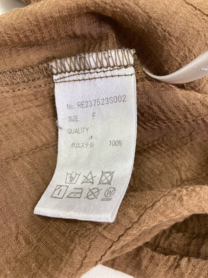 RETRO GIRL/レトロガール/シャツ/ブラウス/トップス/ブラウン/F