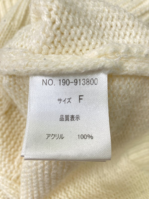 Ray Cassin/レイカズン/ニット/セーター/トップス/アイボリー/F