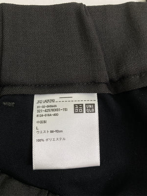 UNIQLO/ユニクロ/スラックス/パンツ/ブラック/L