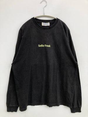 Selfie Freak/Tシャツ/カットソー/トップス/ブラック/M