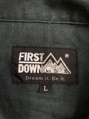 FIRST DOWN/ファーストダウン/シャツ/ブラウス/トップス/グリーン/L