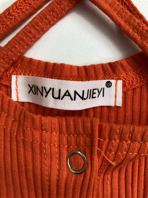 XINYUANJIEYI/Tシャツ/カットソー/トップス/レッド