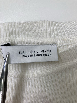 ZARA/ザラ/Tシャツ/カットソー/トップス/ホワイト/L
