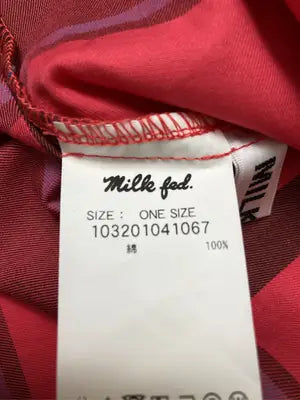 MILK FED./ミルクフェド/ワンピース/ワンピース/ドレス/レッド/ONE SIZE