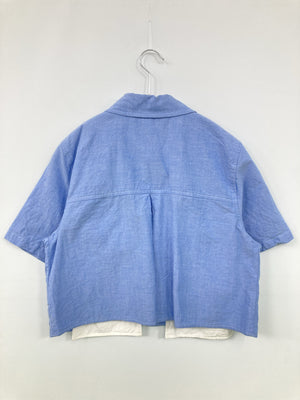 ZARA/ザラ/シャツ/ブラウス/トップス/ブルー/M