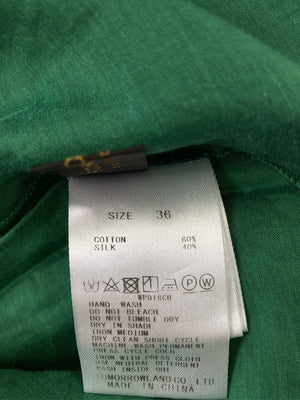 TOMORROWLAND/トゥモローランド/シャツ/ブラウス/トップス/グリーン/36