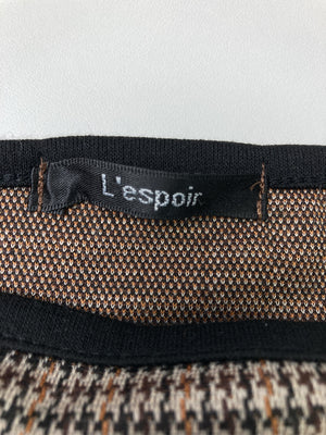 L’espoir/レスポワール/Tシャツ/カットソー/トップス/ブラウン/M