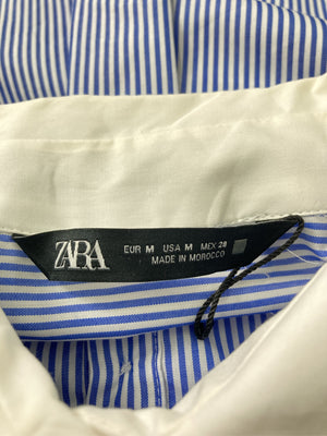 ZARA/ザラ/シャツ/ブラウス/トップス/ブルー/EUR M/USA M/ MEX 28