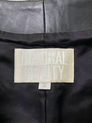 NATURAL BEAUTY/ナチュラルビューティー/ノーカラージャケット/ジャケット/アウター/ブラック/36