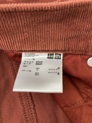 UNIQLO/ユニクロ/スラックス/パンツ/ブラウン/ウエスト67cm ヒップ94cm