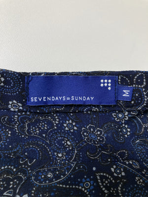 SEVENDAYS=SUNDAY/セブンデイズサンデイ/Tシャツ/カットソー/トップス/ネイビー/M