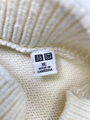UNIQLO/ユニクロ/ニット/セーター/トップス/ホワイト/XL