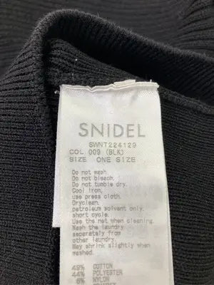 SNIDEL/スナイデル/ニット/セーター/トップス/ブラック/ONE SIZE