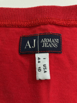 ARMANI JEANS/アルマーニジーンズ/Tシャツ/カットソー/トップス/レッド/44