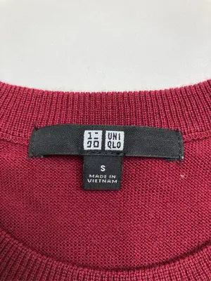 UNIQLO/ユニクロ/ニット/セーター/トップス/レッド/S