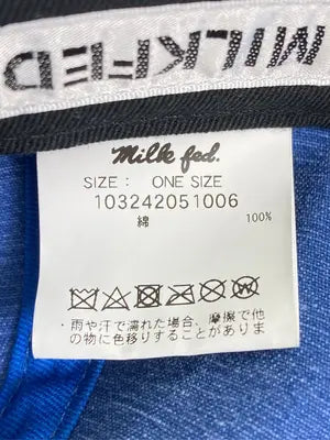 MILK FED./ミルクフェド/キャップ/帽子/ブルー/ONE SIZE