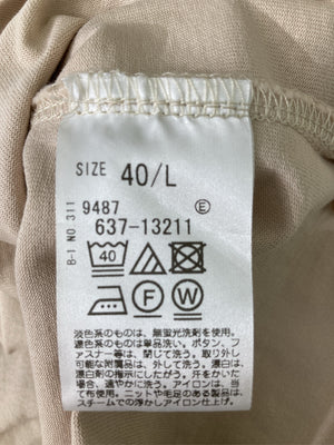 OPAQUE.CLIP/オペークドットクリップ/ノースリーブ/トップス/ベージュ/40/L