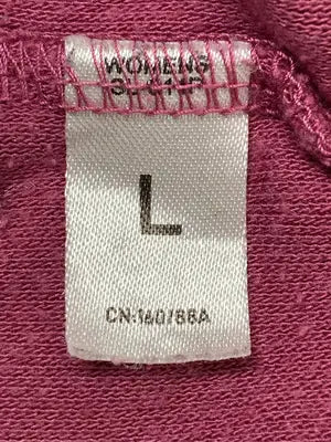 UNIQLO/ユニクロ/Tシャツ/カットソー/トップス/ピンク/L