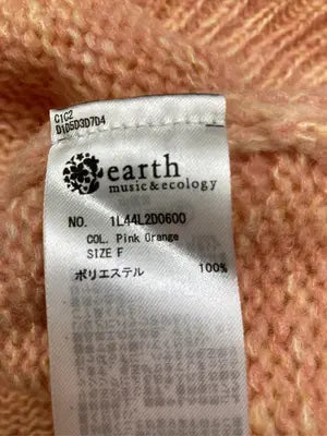 earth music&ecology/アースミュージックアンドエコロジー/ニット/セーター/トップス/オレンジ/F