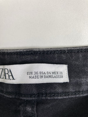 ZARA/ザラ/デニムパンツ/パンツ/ブラック/EUR36/USA04/MEX26
