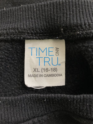 TIME AND TRU/スウェット/トップス/ブラック/XL