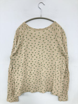 ne・ce・sa/Tシャツ/カットソー/トップス/ベージュ/M バスト79~87 身長154~162