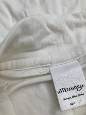 MOUSSY/マウジー/Tシャツ/カットソー/トップス/ホワイト/1