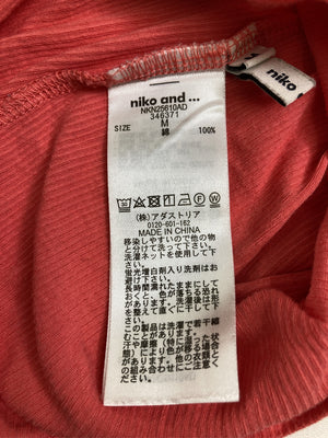 niko and .../ニコアンド/Tシャツ/カットソー/トップス/レッド/M