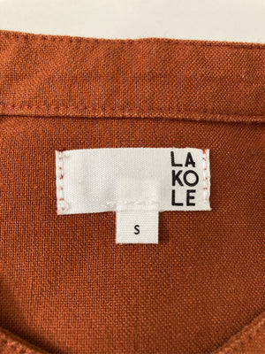 LAKOLE/ラコレ/シャツ/ブラウス/トップス/ブラウン/S