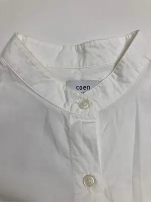 coen/コーエン/シャツ/ブラウス/トップス/ホワイト/LARGE
