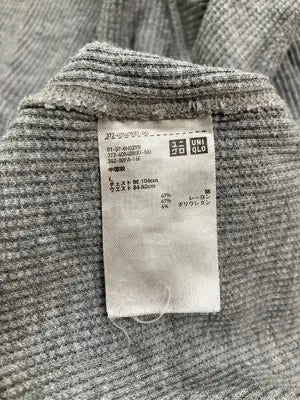 UNIQLO/ユニクロ/Tシャツ/カットソー/トップス/グレー/L